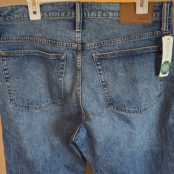 Madewell Relaxed Taper Authentic Flex Denim Jeans/ Size 34 X 32/ NWT - Picture 10 of 10